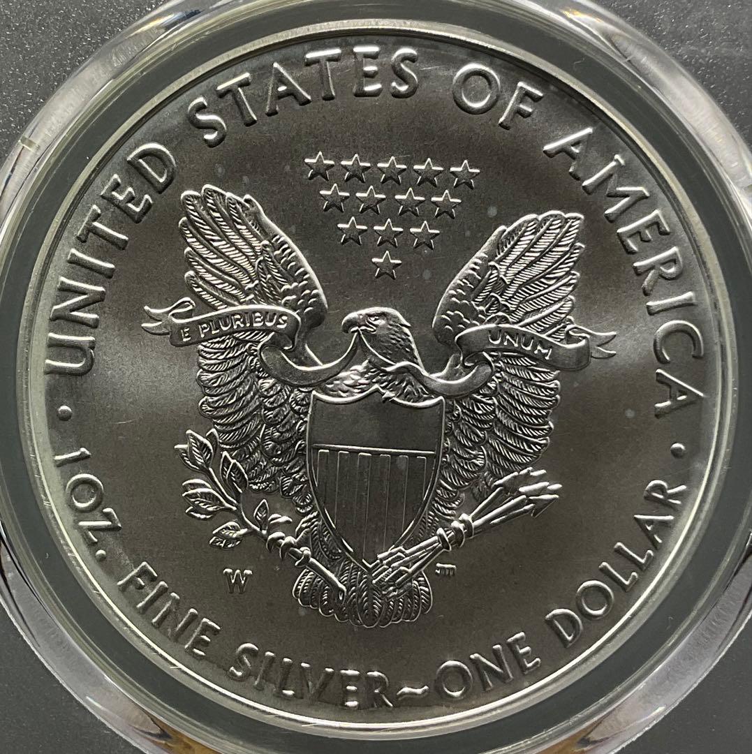 2016 アメリカ イーグル銀貨　PCGS SP70 Lettered Edge
