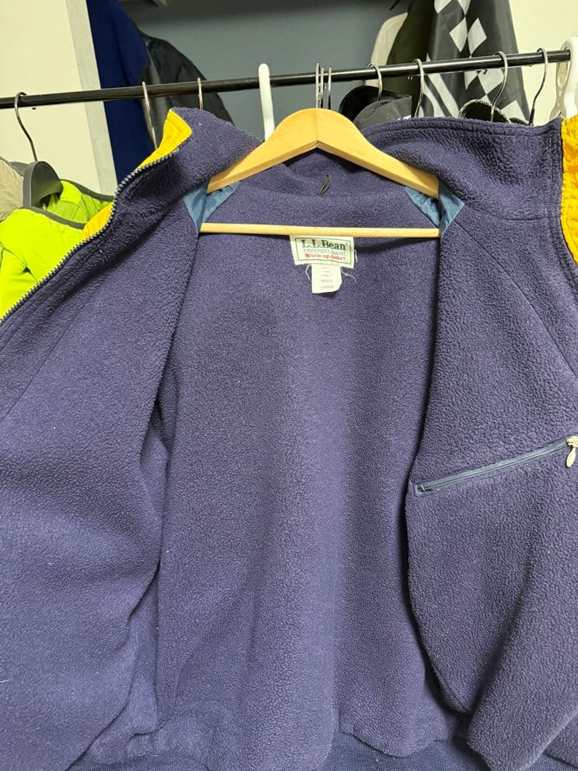 希少カラー 90s エルエルビーン USA製 ウォームアップジャケット 値下げ⭕️