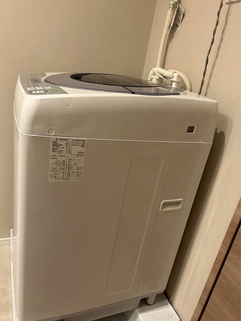 【SHARP】全自動洗濯機 ES-GV8D（8kg／インバーター搭載）