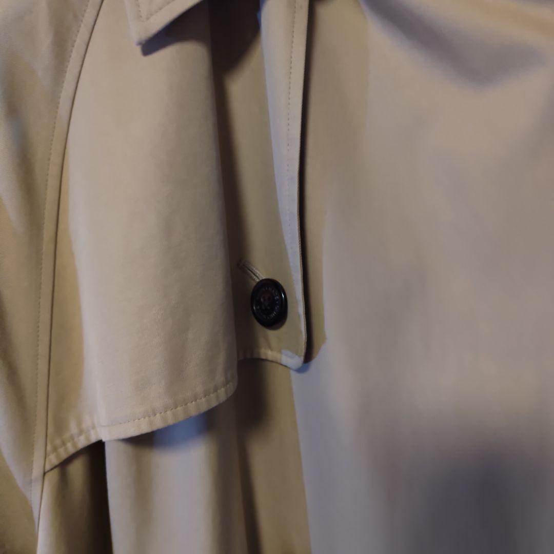 MISTER GENTLEMAN 背中フェイクレザー切り替え トレンチコート