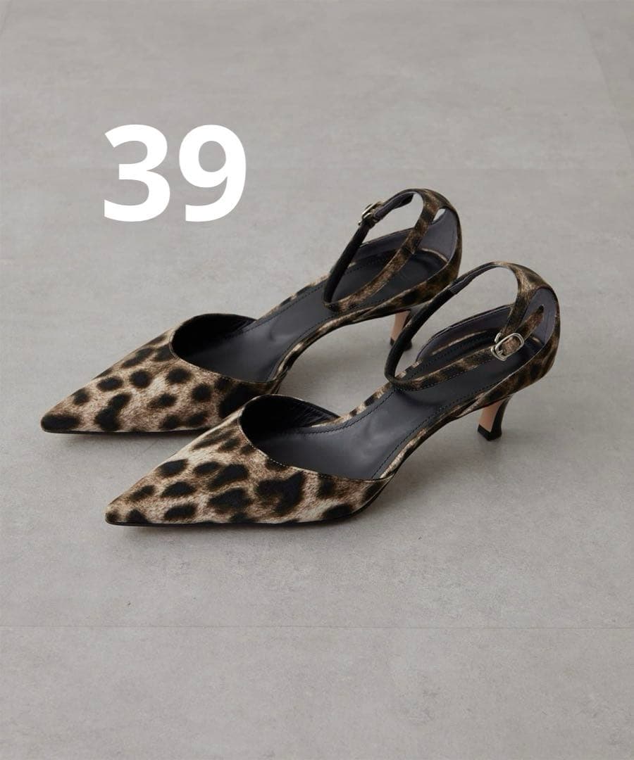 Whim Gazette レオパードポインテッドパンプス