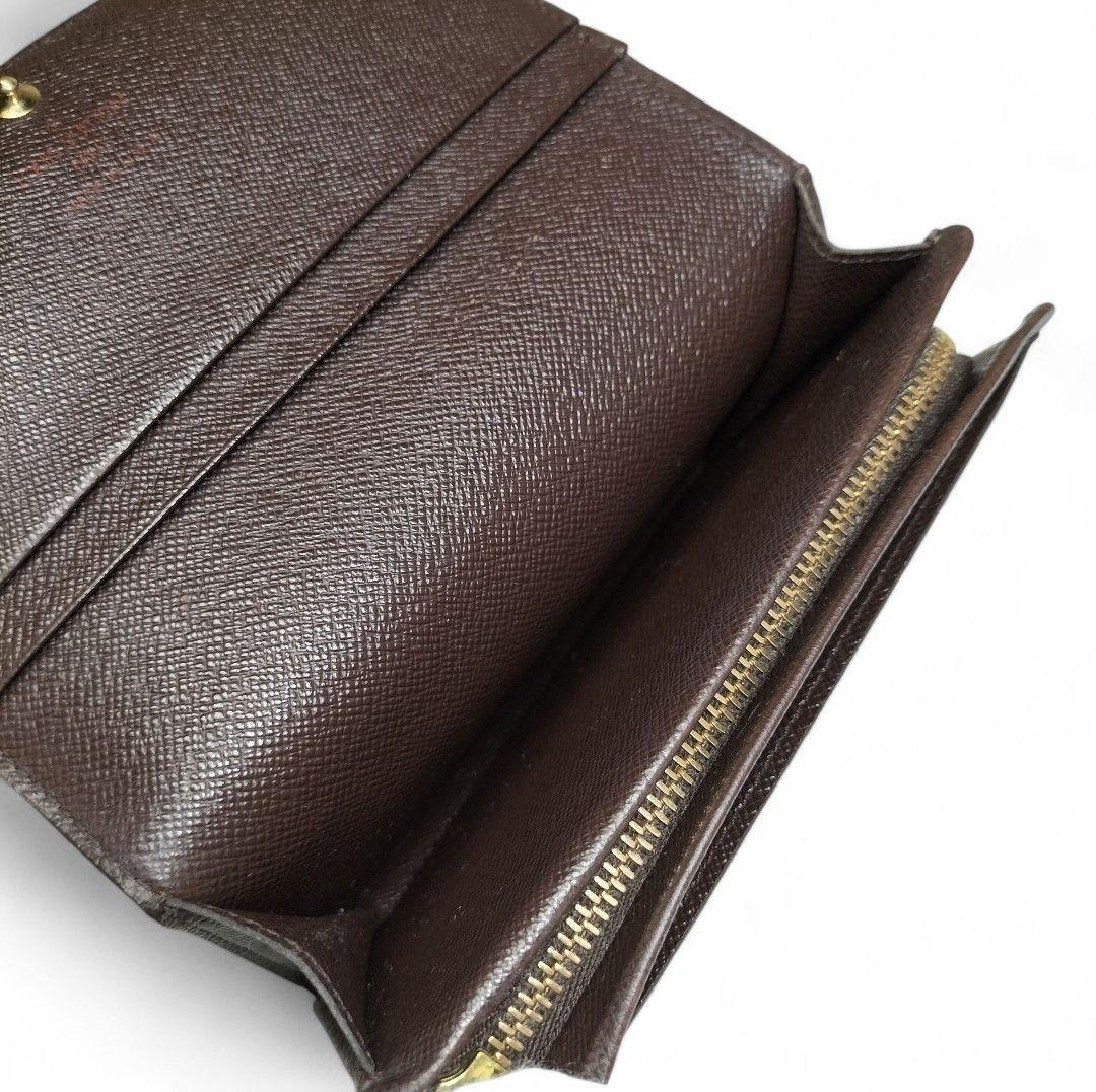 ✨美品✨ 折り財布 ポルトフォイユ トレゾール ダミエ エベヌ ルイヴィトン