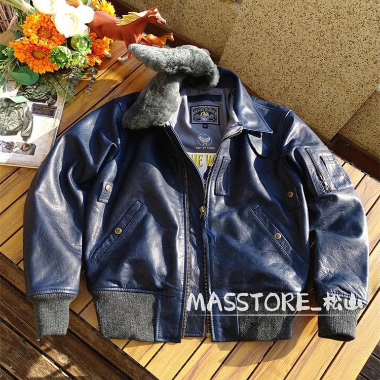 メンズ 革ジャン B15 フライトジャケット 馬革 レザージャケットS-5XL