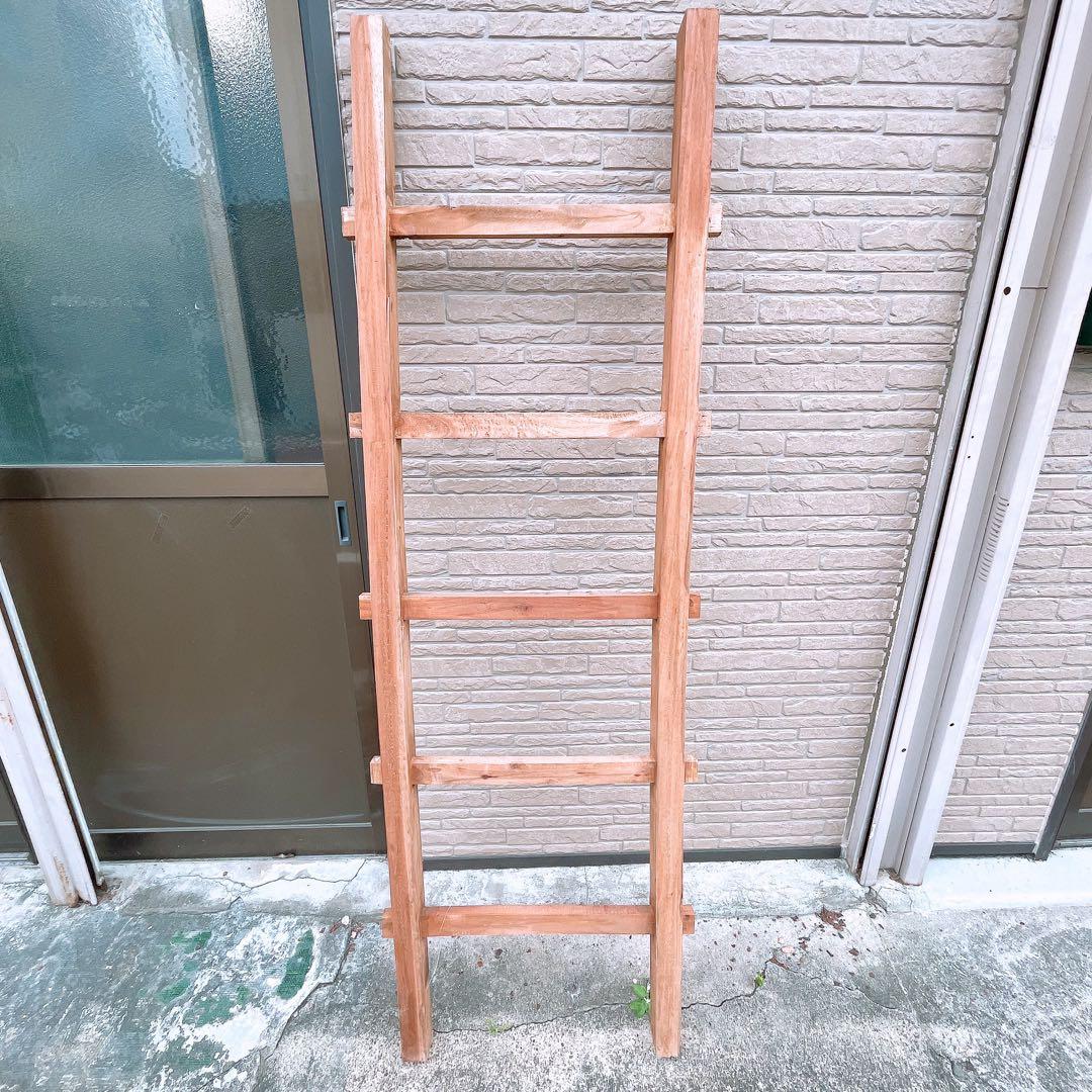 ②木製 梯子 ハシゴ インテリア 輸入家具