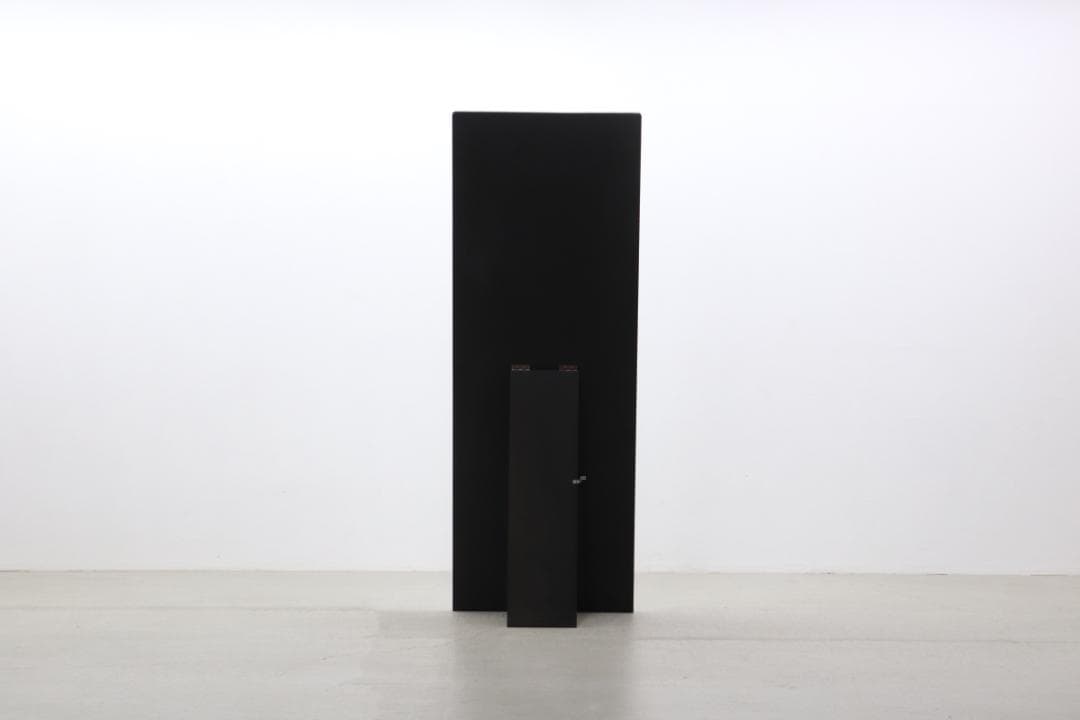 オーク材 ブラック 自立式 ミラー 姿見 全身鏡 モダン アパレル 店舗什器