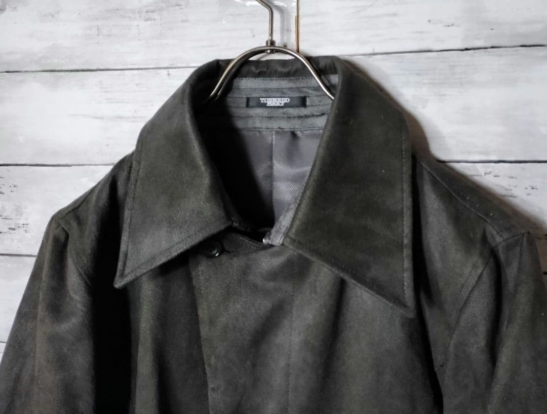 00s Tornado Mart レザーコート スウェード風コーティング