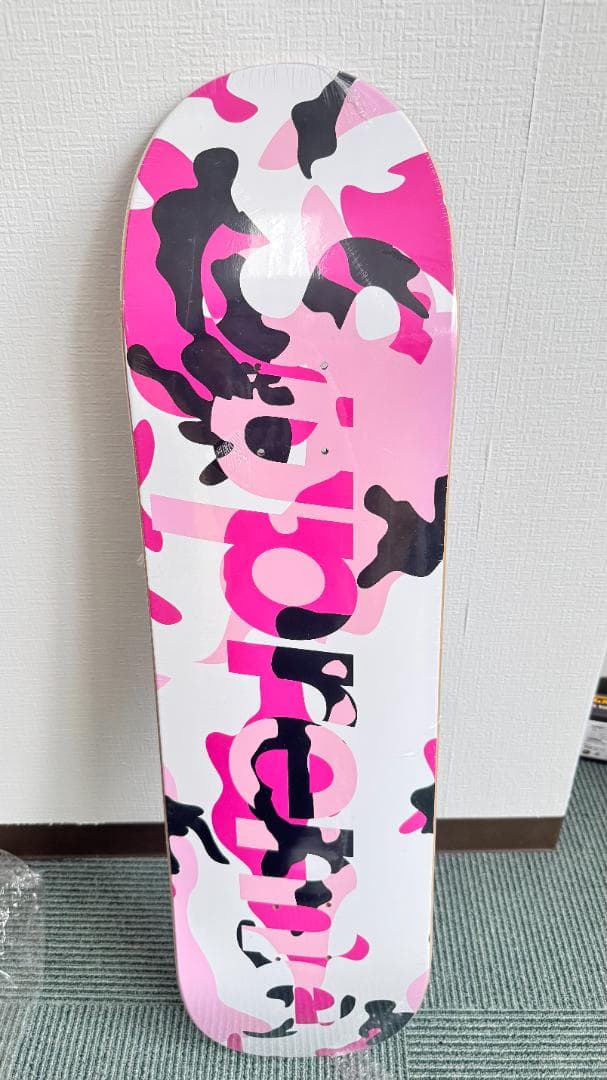 Supreme スケートボードデッキ ピンク迷彩