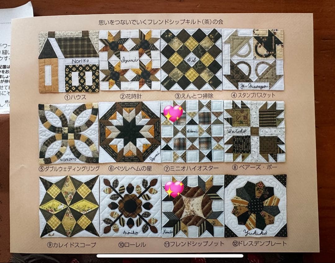 フェリシモ パッチワークキルトセット　16個まとめ売り