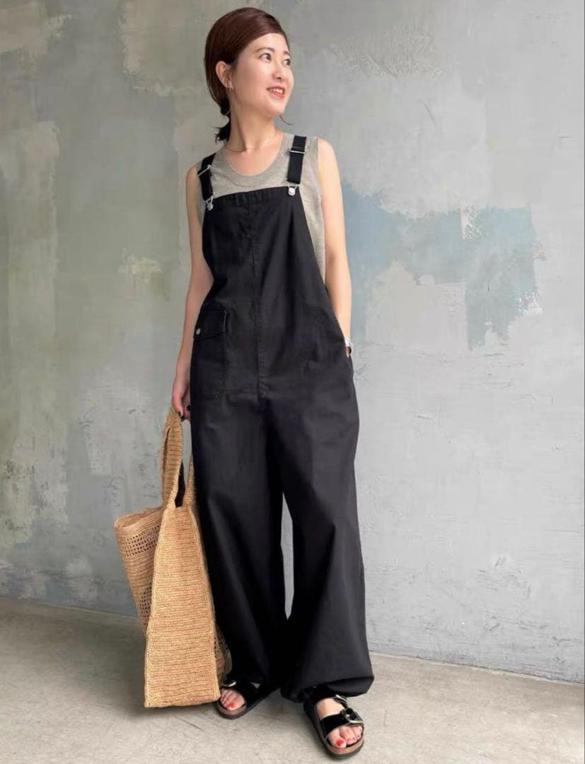 Spick and Span リップストップオーバーオール