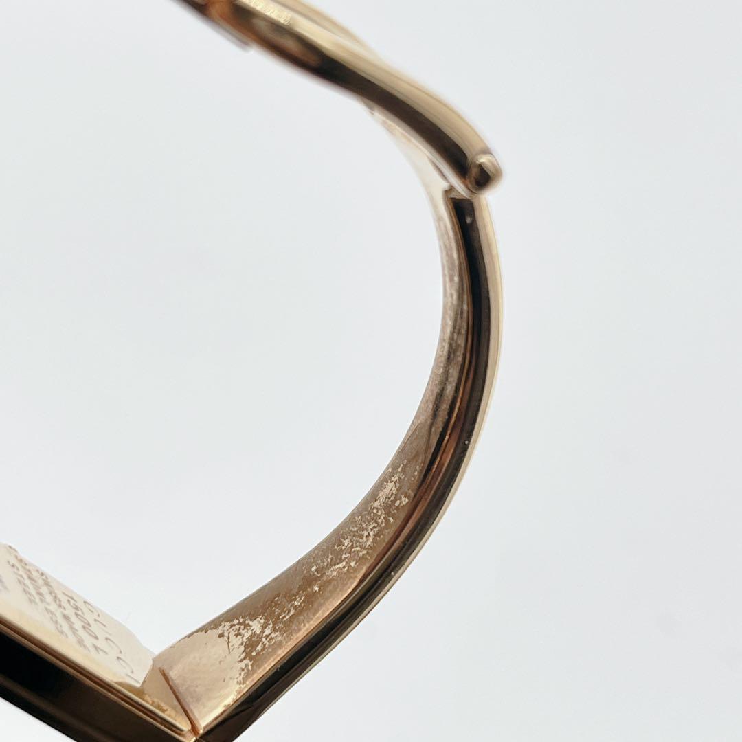 人気 GUCCI 1Pダイヤ ピンクGG柄 ゴールド 風防傷なし