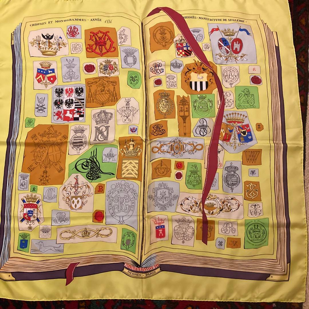 エルメスカレ90【図面と記号】レア色　一度使用後ロイヤルクリーニング済み