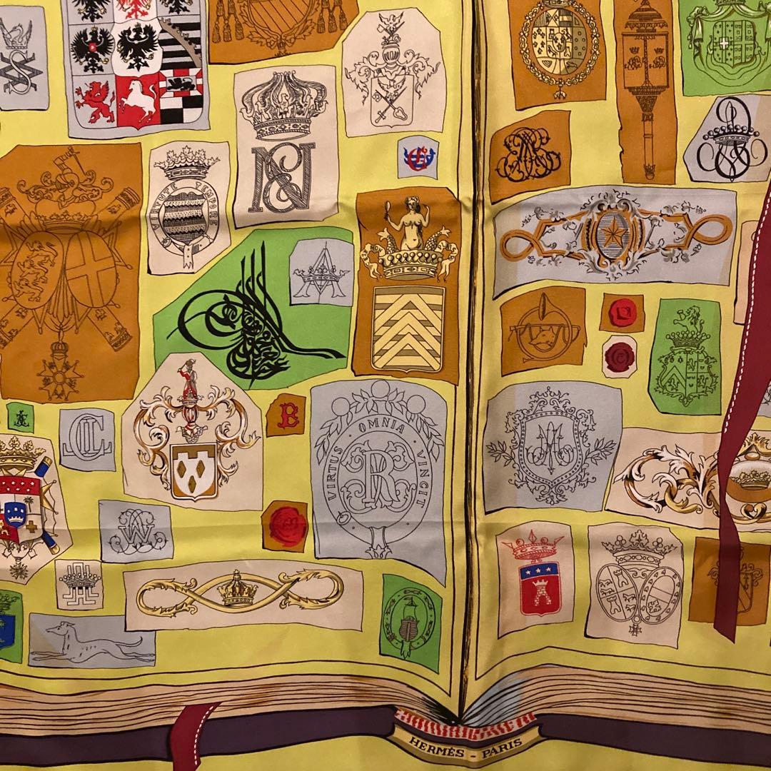 エルメスカレ90【図面と記号】レア色　一度使用後ロイヤルクリーニング済み