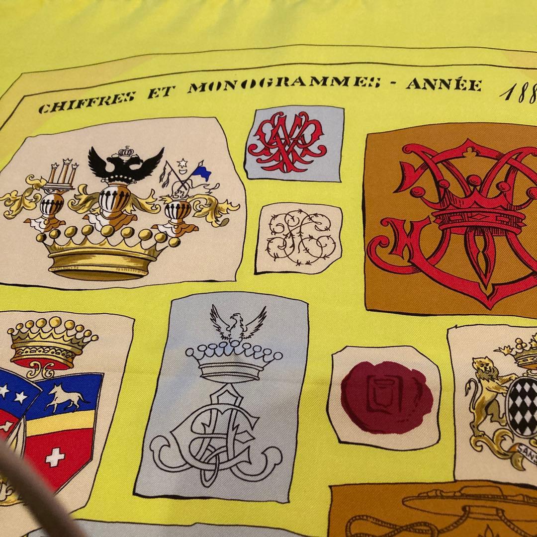 エルメスカレ90【図面と記号】レア色　一度使用後ロイヤルクリーニング済み