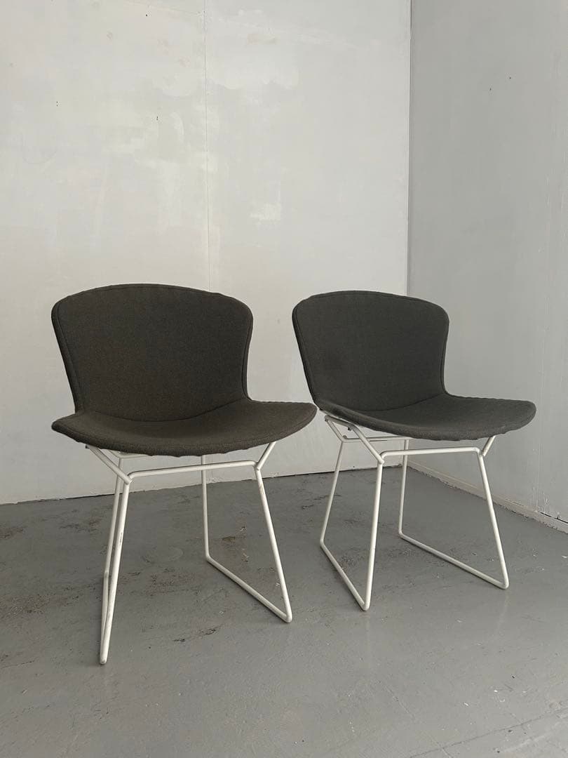 週末限定！ハリーベルトイア　ワイヤーチェア　knoll フルカバー　グレー