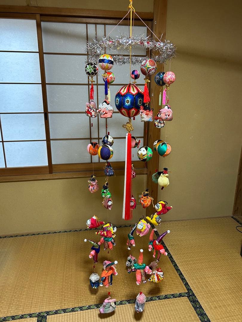 【全長155cm】本場柳川 さげもん 特大 吊るし飾り 伝統工芸（経年変化あり）