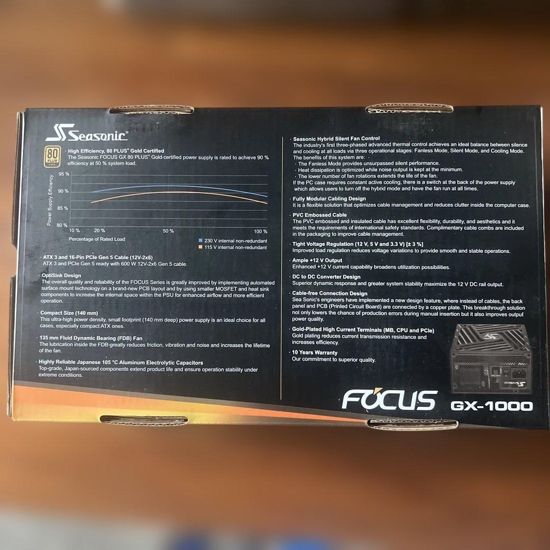 M*o様 【新品】Seasonic FOCUS GX-1000 AKT3 100