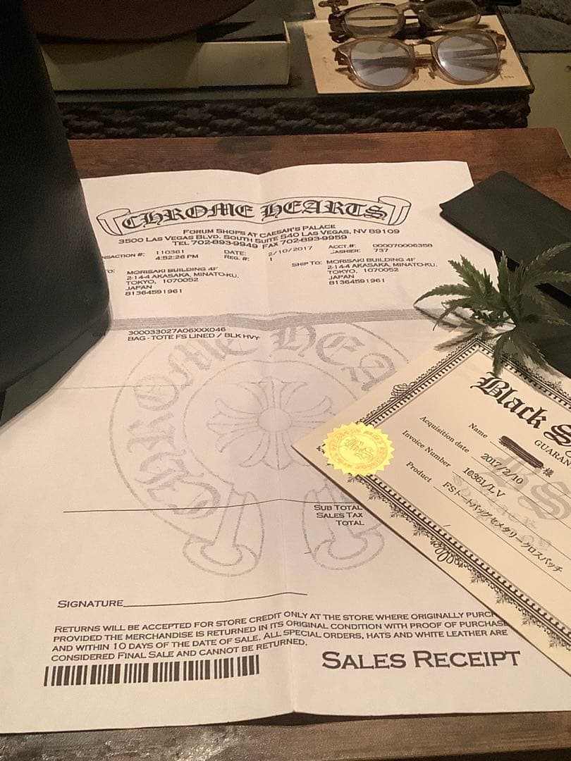 ＊海外並行輸入正規品 クロムハーツ　FS トートバック セメタリークロスパッチ＊