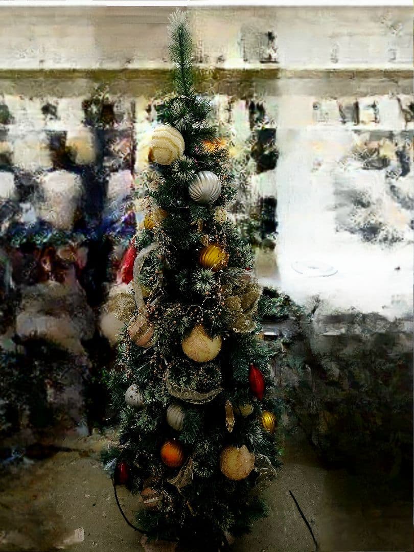 超お得★クリスマスツリー★高さ160cm程度　飾り付き