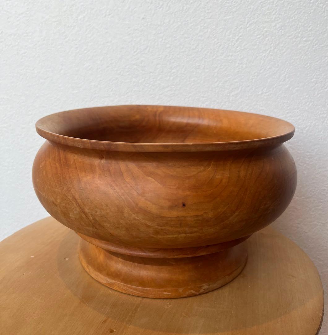 北欧ヴィンテージ 木の器　コンポート