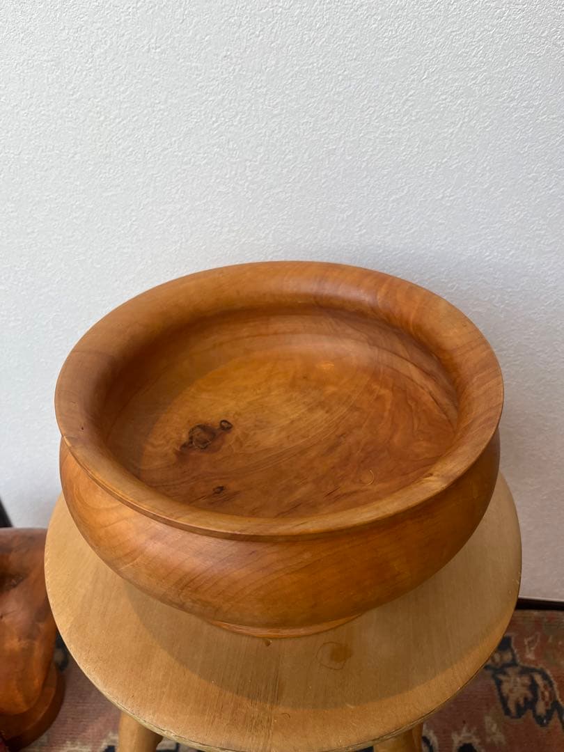 北欧ヴィンテージ 木の器　コンポート