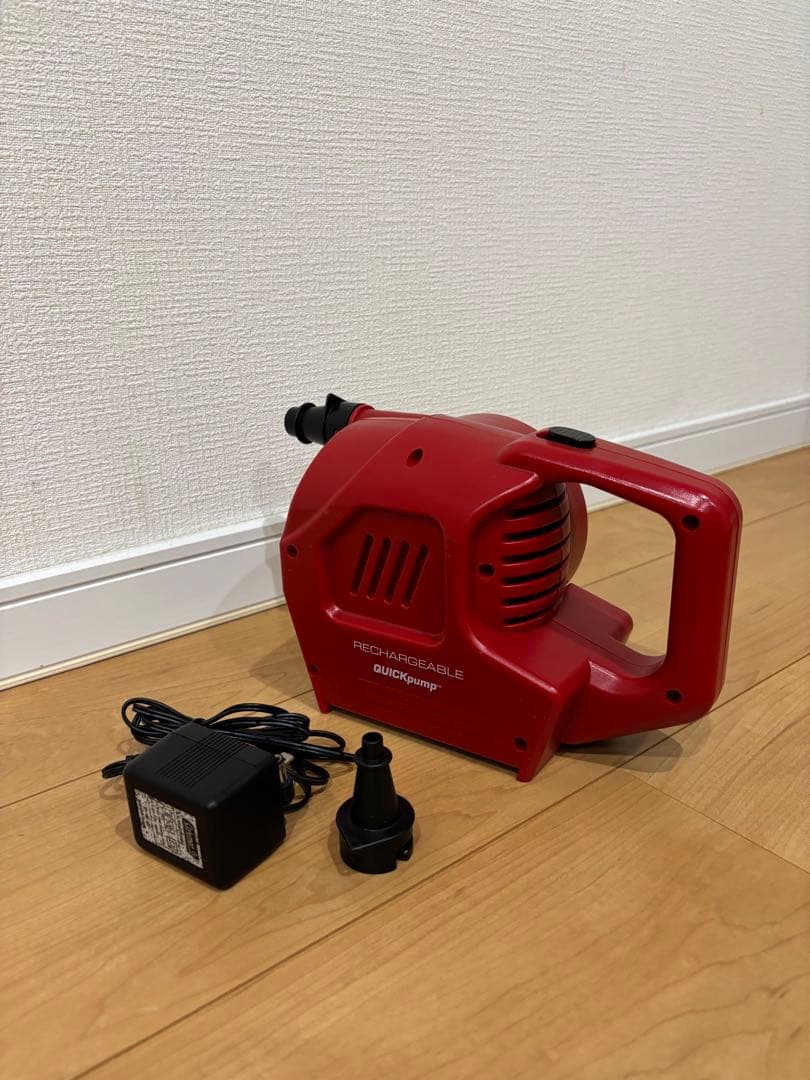 【美品】コールマン エアベッドW＋充電式クイックポンプ