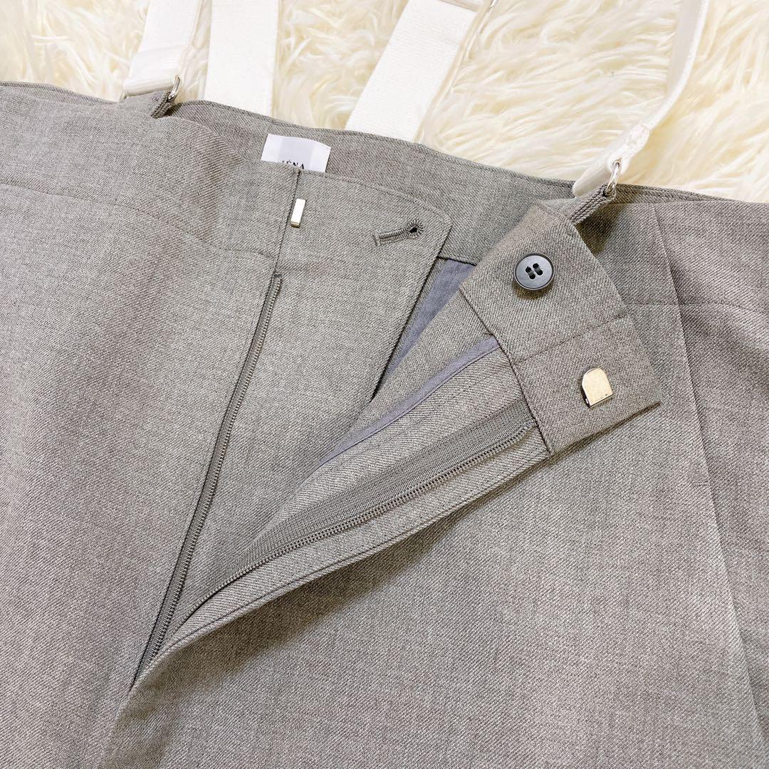 美品✨イエナラブークル ウールサージオーバーパンツ サロペット　2023AW