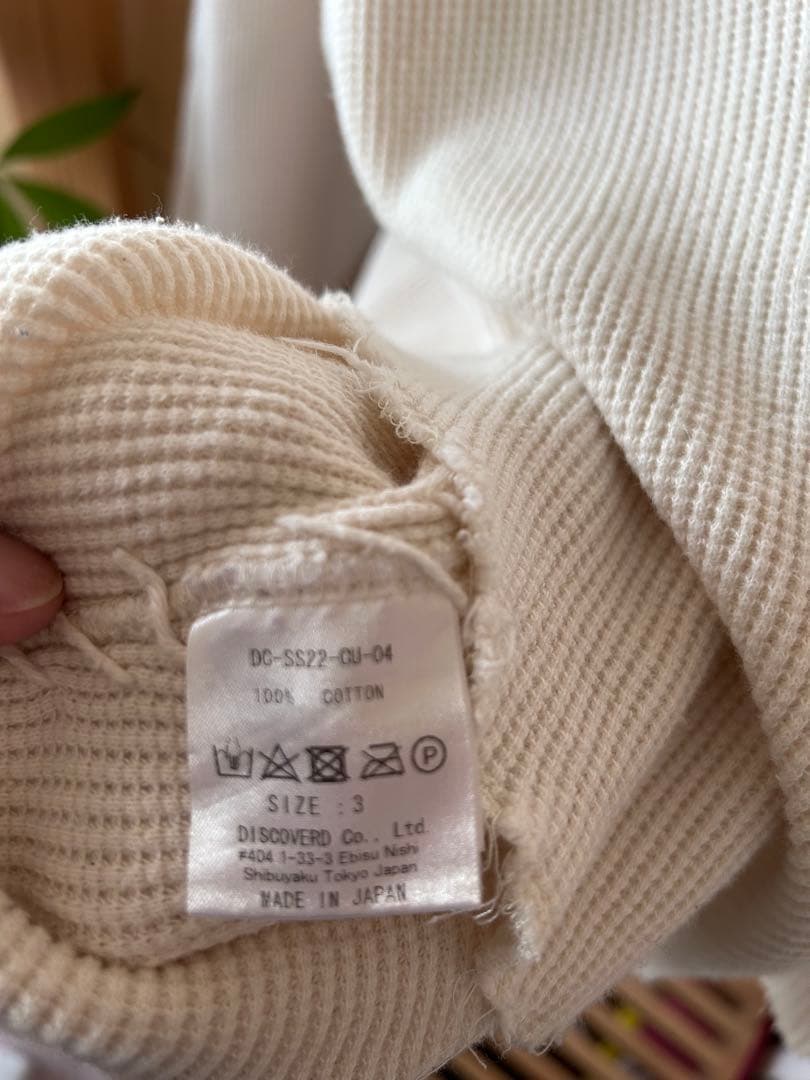 DISCOVERED ディスカバードDAMAGE WAFFLE CUTSAWN