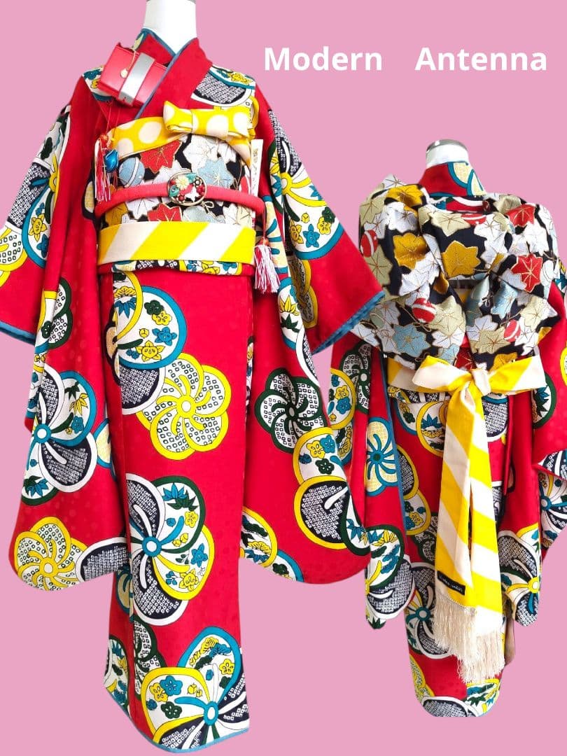専用です☆☆ブランド☆モダンアンテナ着物フルセット☆七五三ハーフ成人式