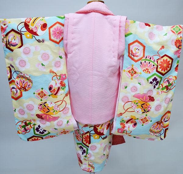 七五三 三歳 女児 被布着物フルセット 日本製 式部浪漫 お仕立て無料