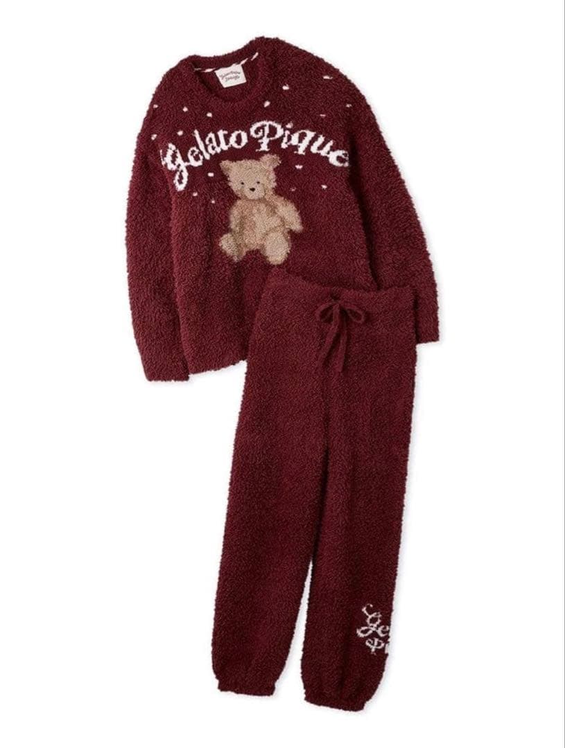 ジェラートピケ　ジェラートスノーベアジャガードプルオーバー＆ロングパンツ&靴下