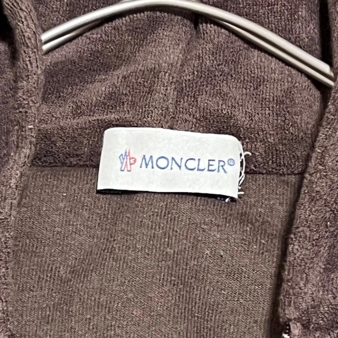 良品✨モンクレール 半袖オールインワン パイル地 パーカー ブラウン