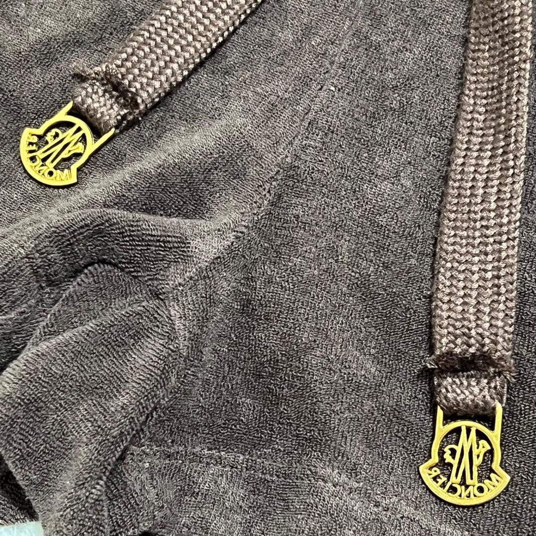 良品✨モンクレール 半袖オールインワン パイル地 パーカー ブラウン