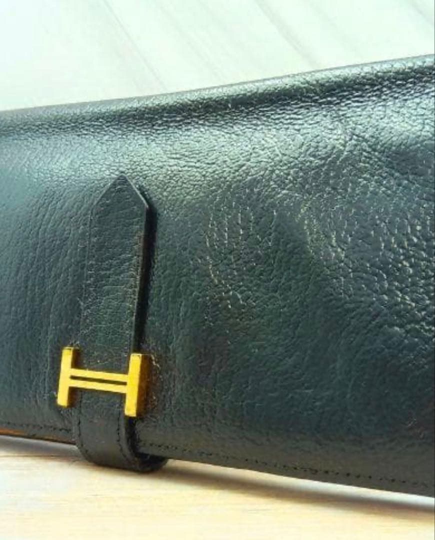 エルメスべアン　ブラック×オレンジ　バイカラー