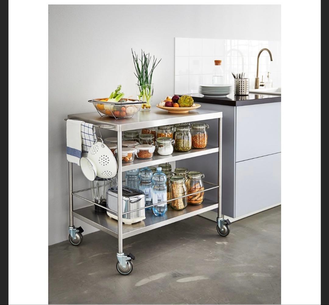 現行　IKEA ステンレスワゴン