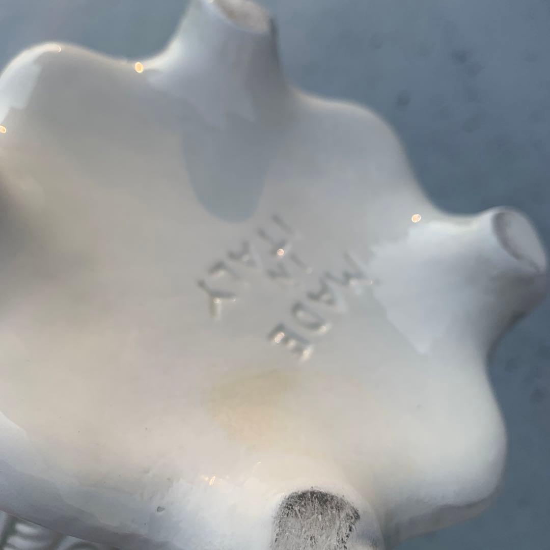 アンティーク花瓶イタリア製フラワーベース ロココ調クラシック 手描き