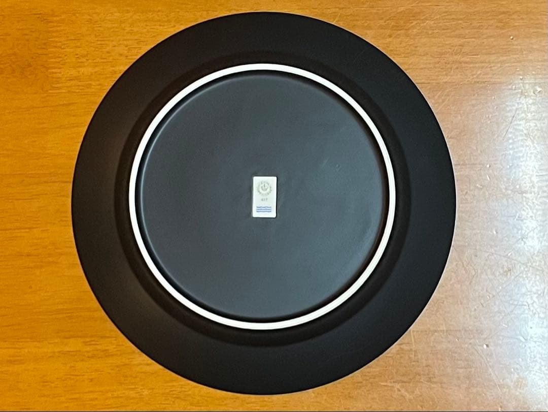 ロイヤルコペンハーゲン ブラックフルーテッド プレート27cm 廃版品