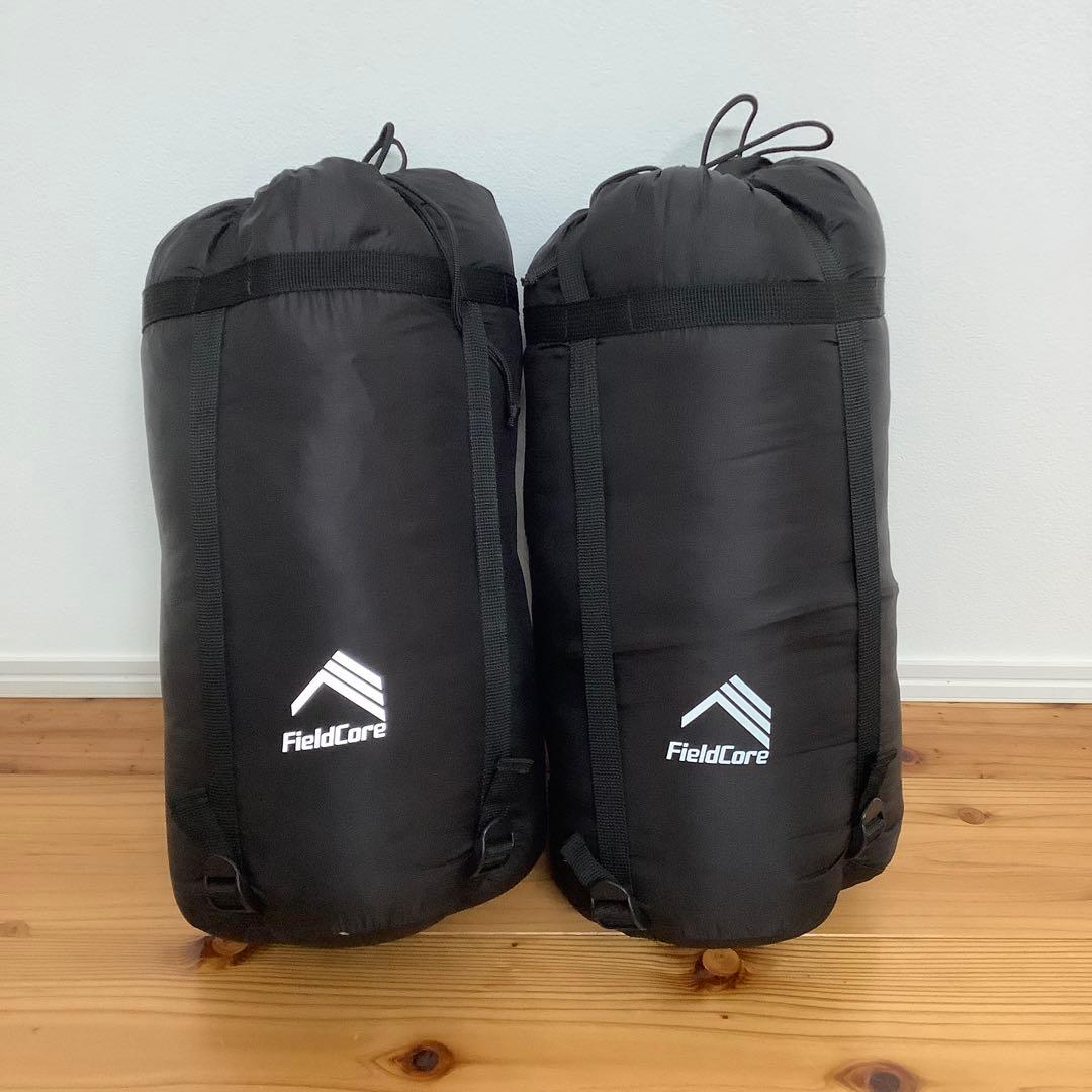 ワークマン　フュージョンダウン＋シュラフ　ブラック　セット