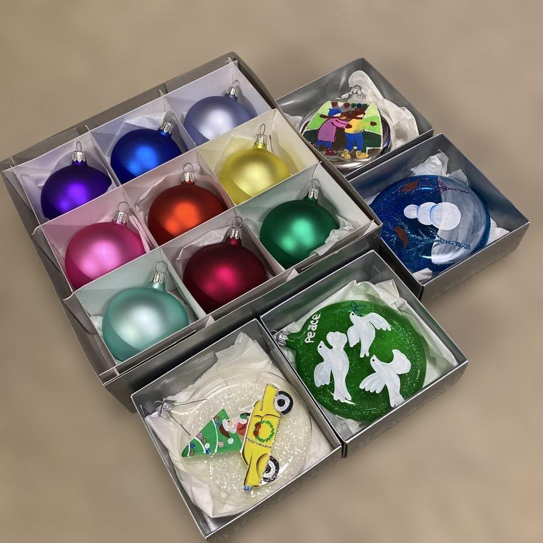 MoMA 　ヴィンテージ　クリスマスオーナメント　＋ディスクオーナメント4個