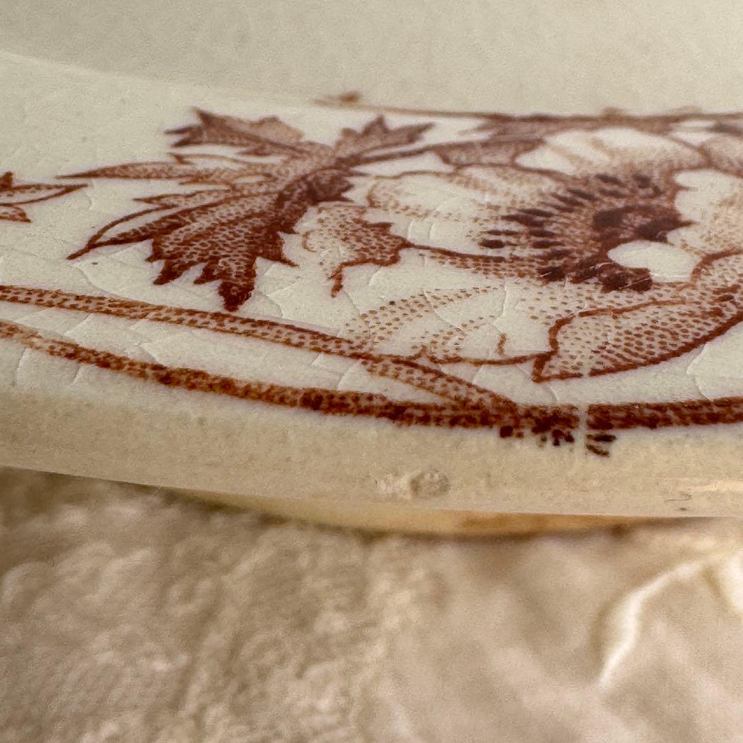 フランスアンティーク Gien ジアン Anemones ケーキスタンド