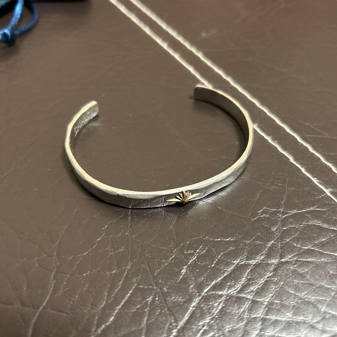 m*e様 SAAD バングル シルバー925 18金ゴールド