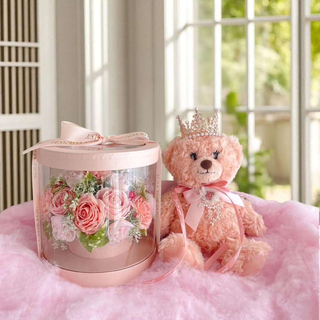 みるきぃまま クラウンベアとピンクローズのクリスマスギフトセット