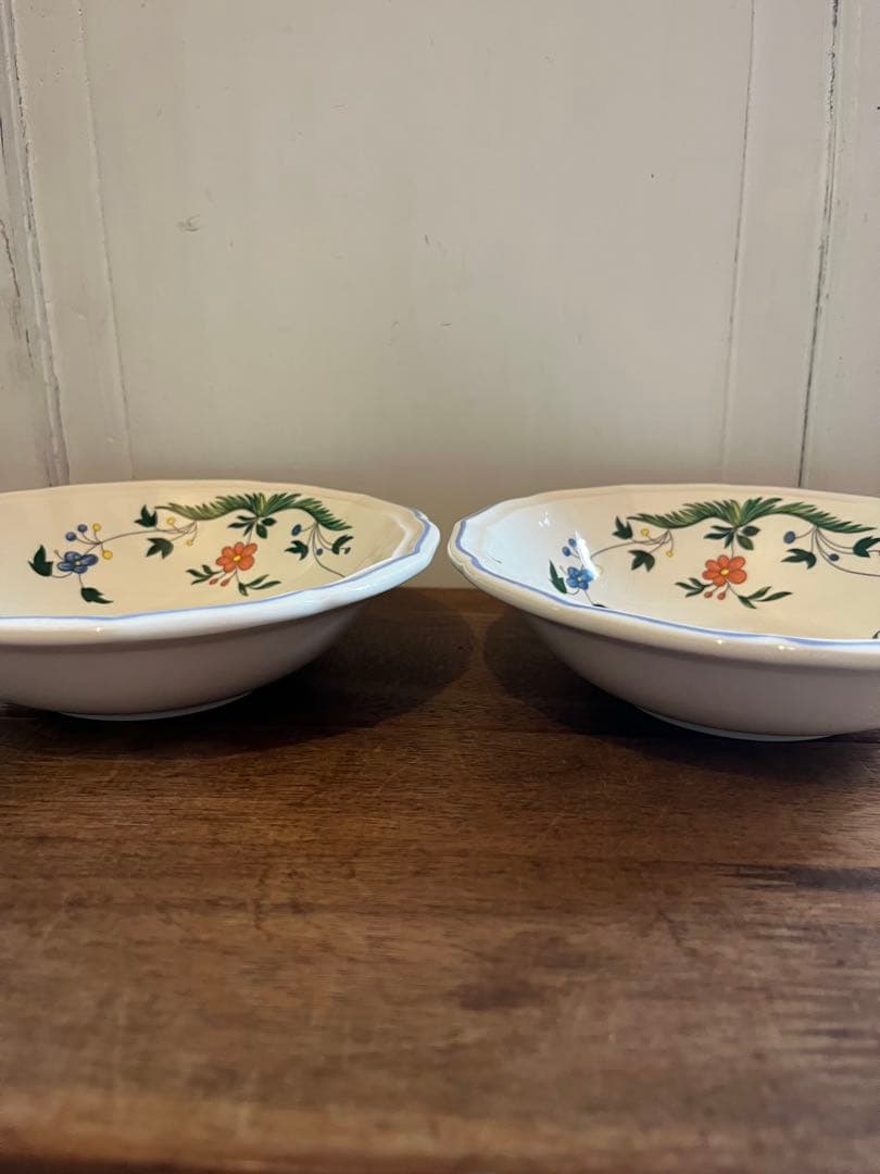 GIEN ジアン オワゾパラディ ボウル 2枚 サラダ スープ 鳥