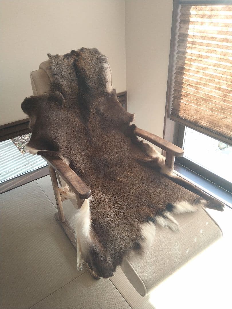 日本鹿　鹿敷物　ラグマット　キャンプアイテム