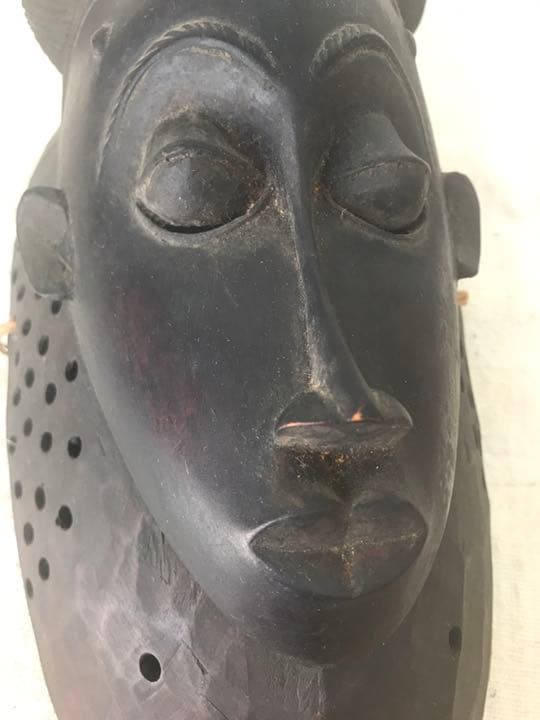 アフリカ　バウレ族　仮面　マスク　アンティーク　ヴィンテージ