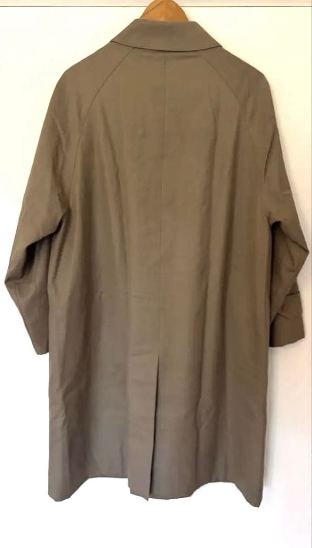 バーバリーズウール100% ステンカラーコート ML ベージュ