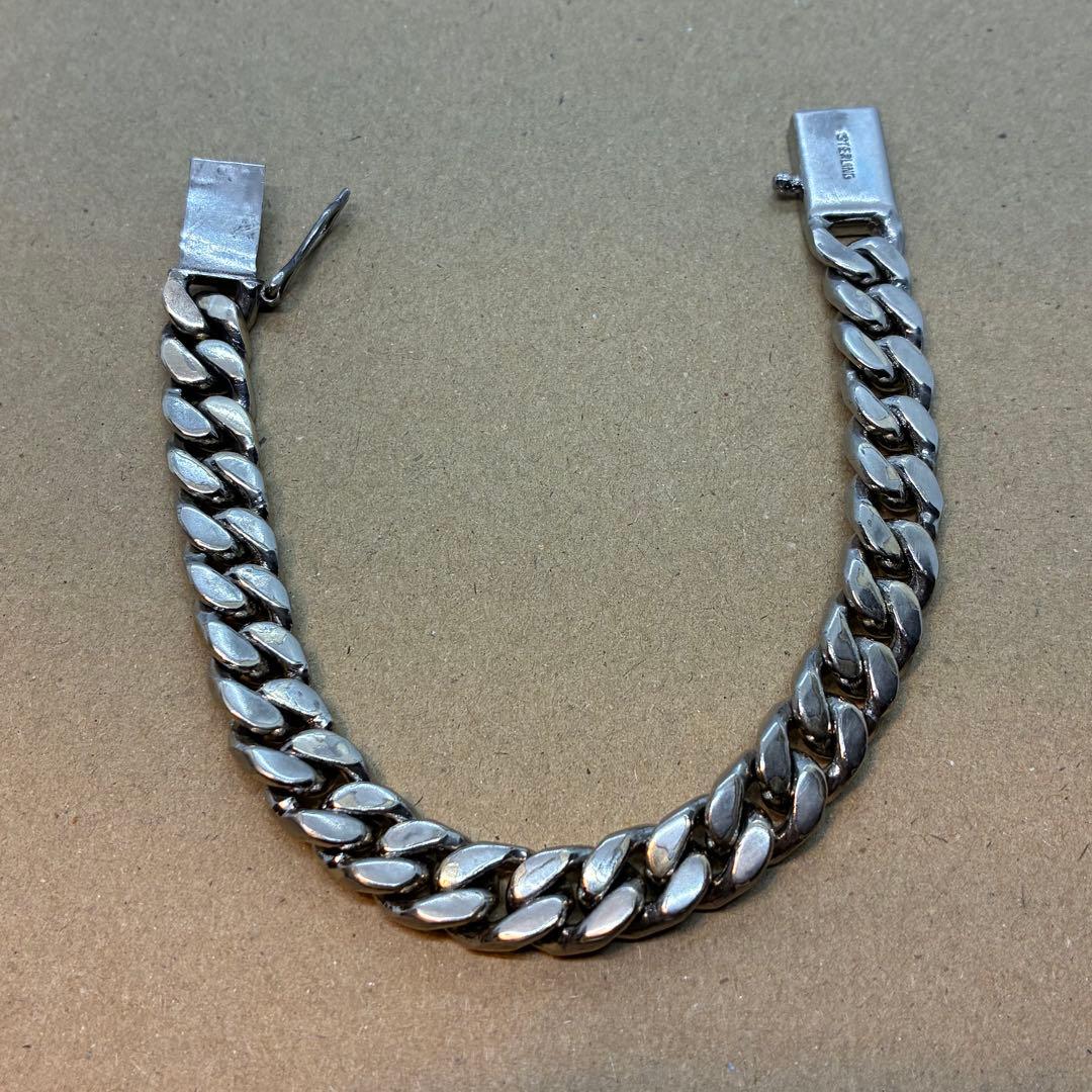 ブレスレット　極太　喜平　素材不明