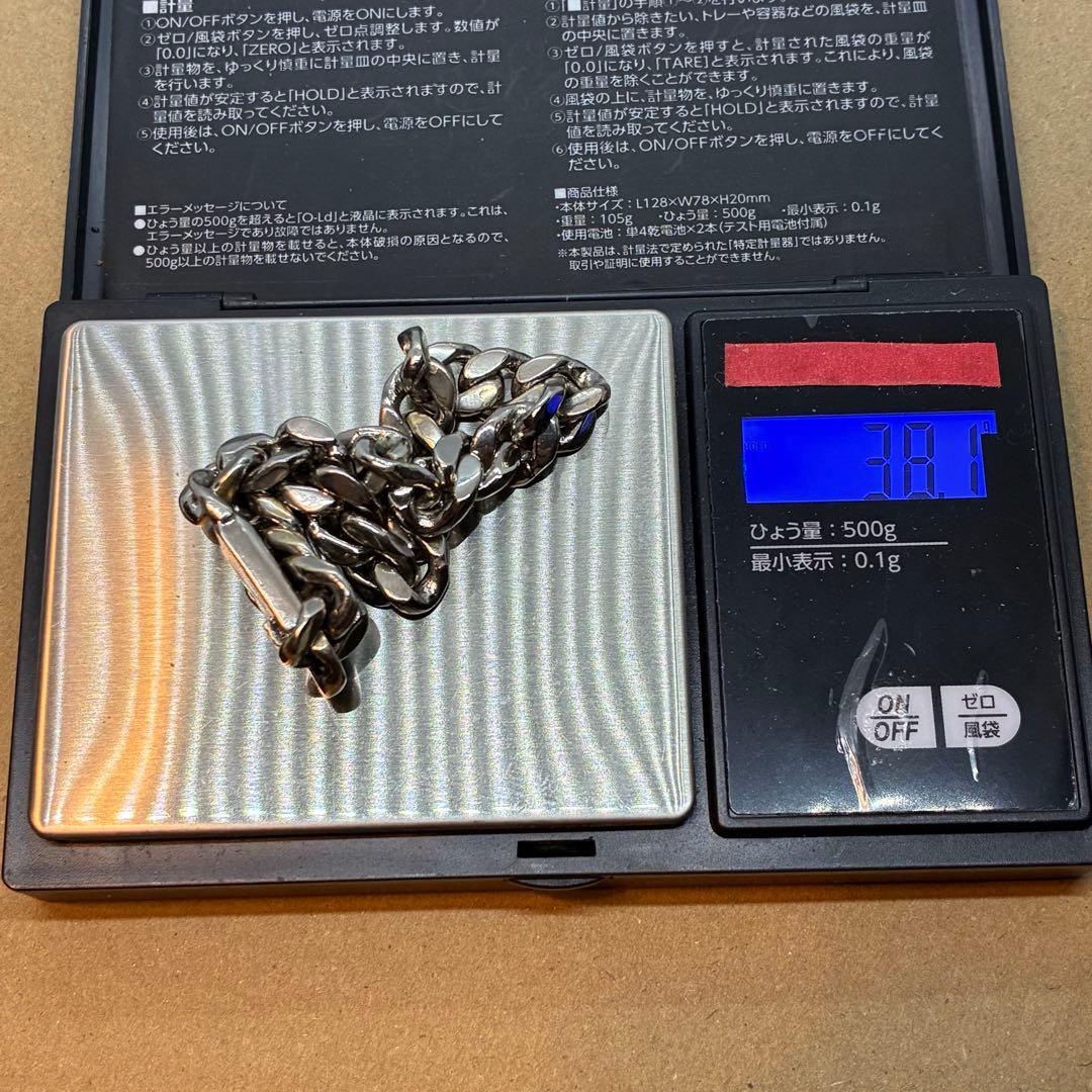 ブレスレット　極太　喜平　素材不明