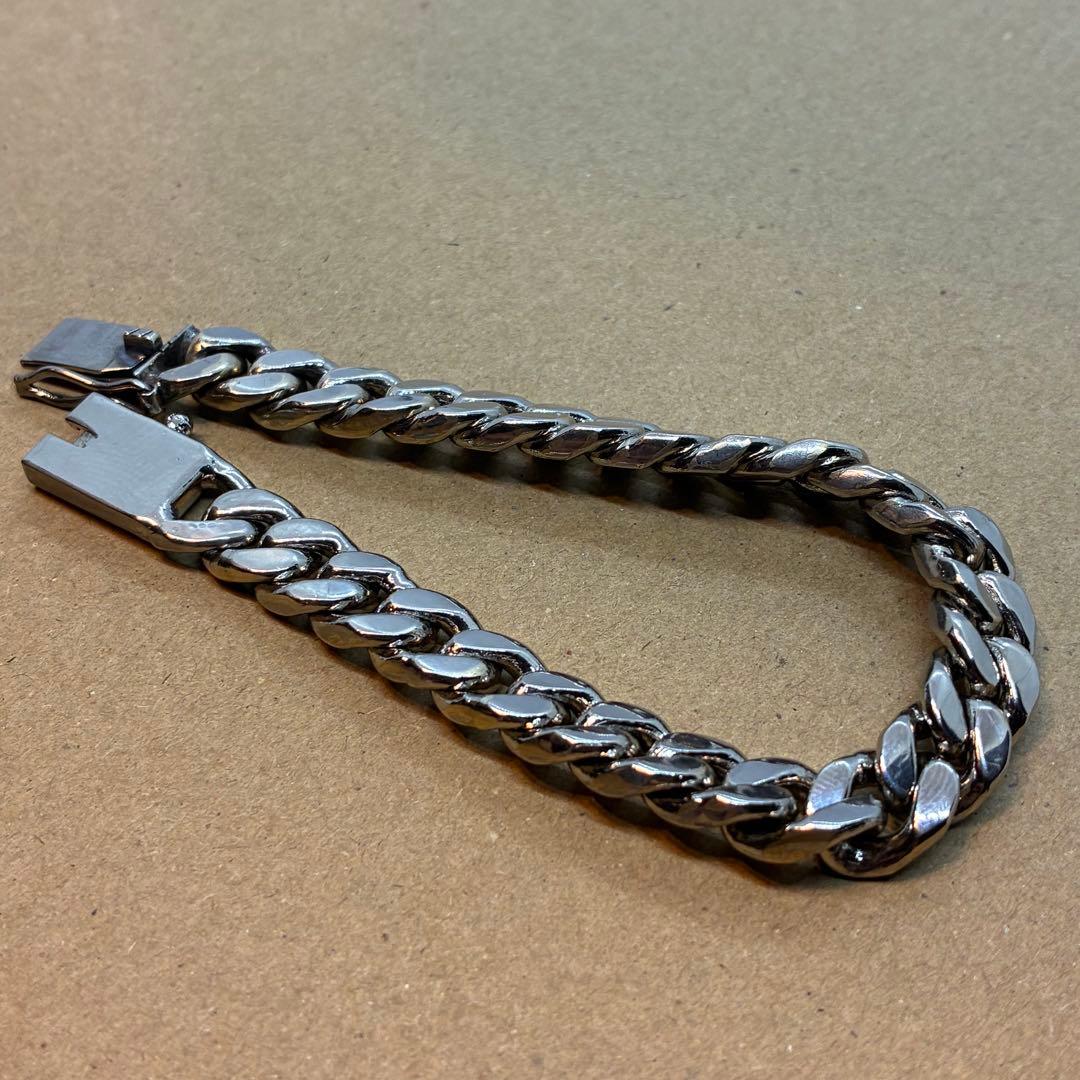 ブレスレット　極太　喜平　素材不明