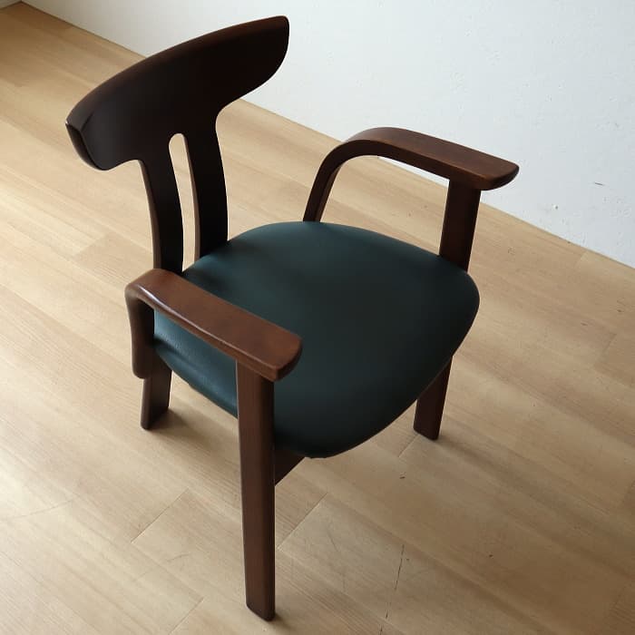 アンティーク 飛騨の家具 シラカワ ポロックチェア アームチェア ナラ材