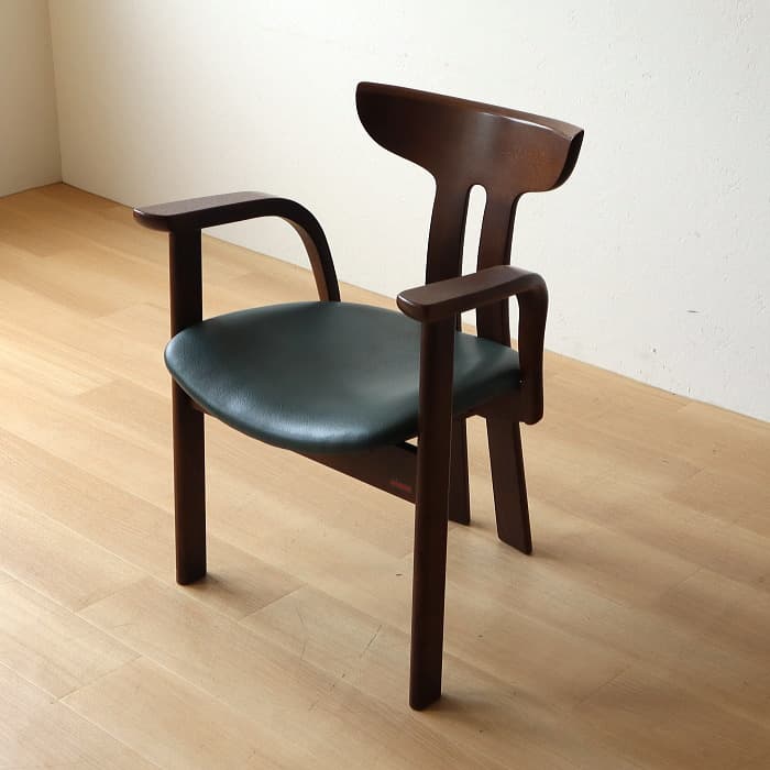 アンティーク 飛騨の家具 シラカワ ポロックチェア アームチェア ナラ材